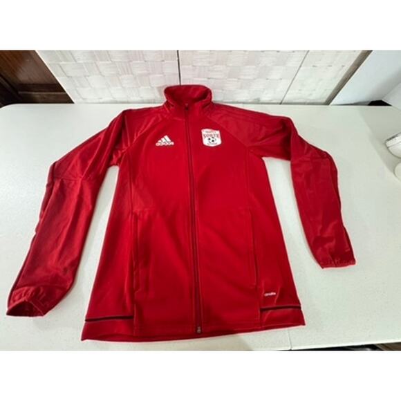 NWT!! "ADIDAS" Zip Up Jacket SPOT ON SLEEVE SZ S MEN'S T Bays Soccer FINAL SALE! - Picture 5 of 16